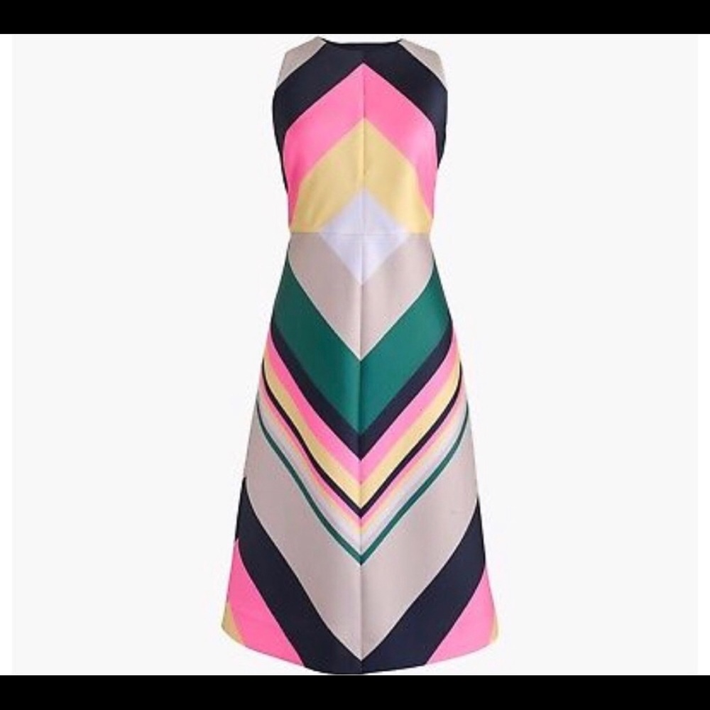 J Crew Pop Stripe Dress: Navy Azalea